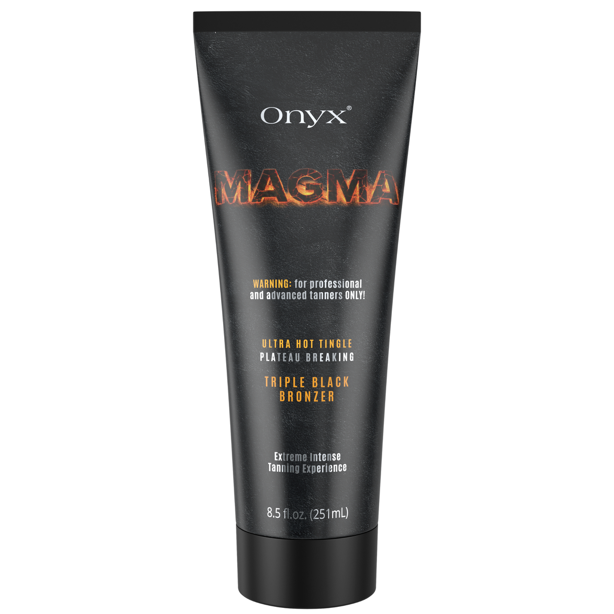 Bronzer do opalania Onyx Magma z efektem tingle. Triple Black Bronzer o intensywnym działaniu dla zaawansowanych użytkowników.