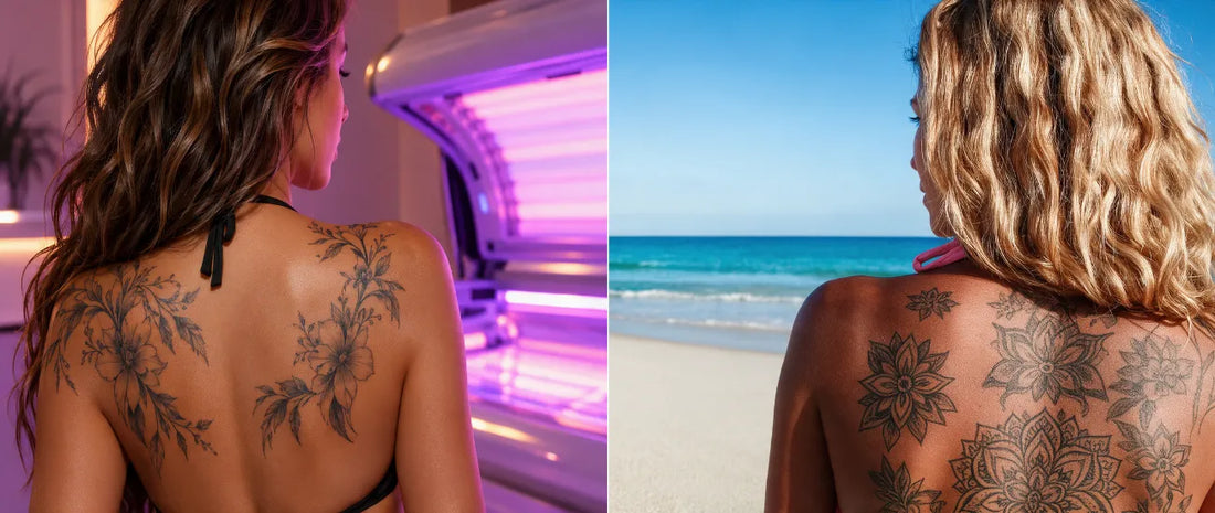 Tattoo Safe Tanning Lotion for Bronzed Skin Without Fading Tattoos