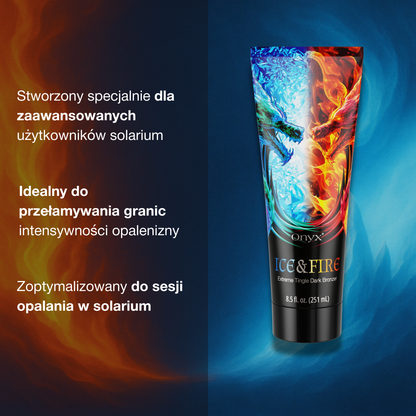 Onyx Ice & Fire Tingle bronzer z efektem chłodząco-mrowiącym do opalania