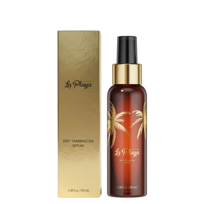 Onyx La Playa suchy olejek do opalania w sprayu 100 ml, packshot produktu z opakowaniem