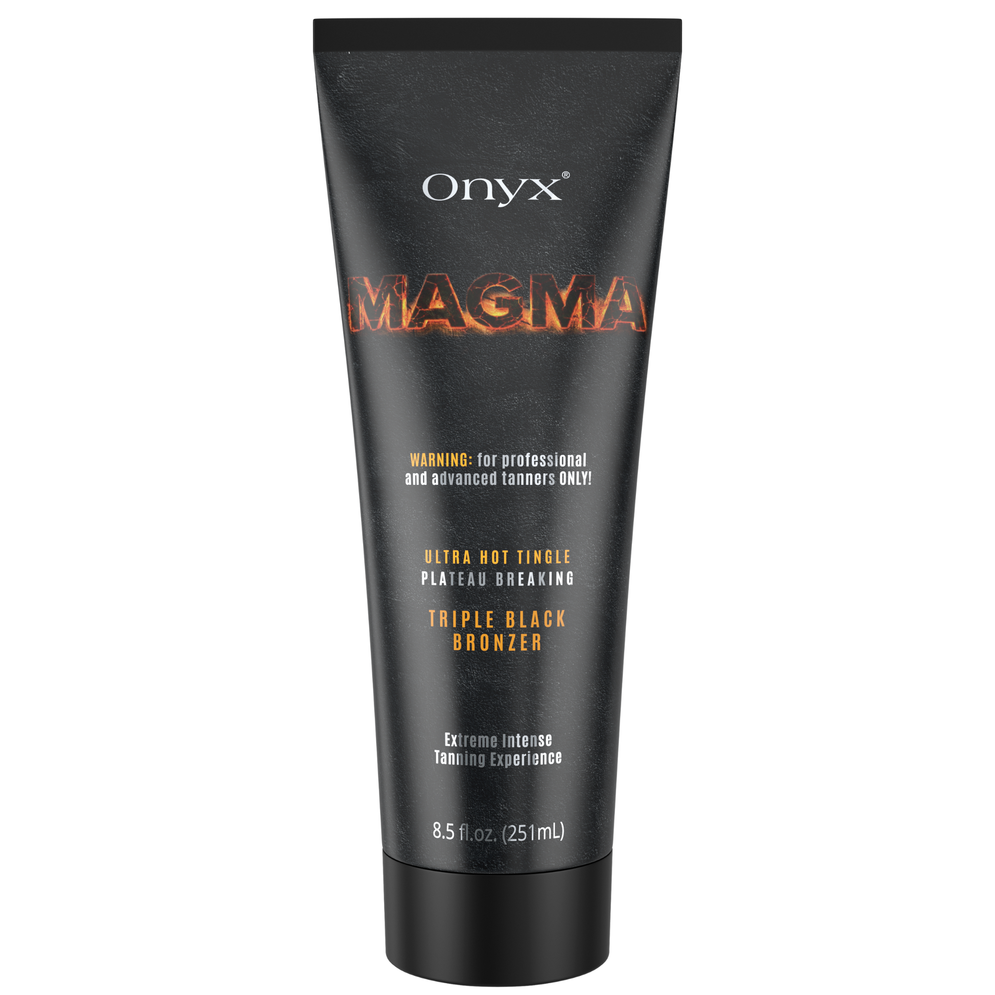 Bronzer do opalania Onyx Magma z efektem tingle. Triple Black Bronzer o intensywnym działaniu dla zaawansowanych użytkowników.