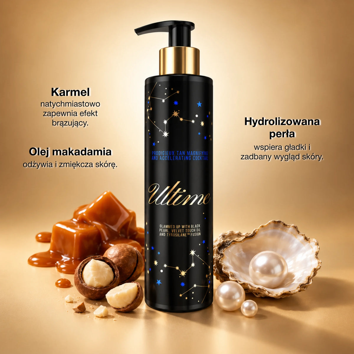 Onyx Ultime z karmelem, olejem makadamia i hydrolizowaną perłą