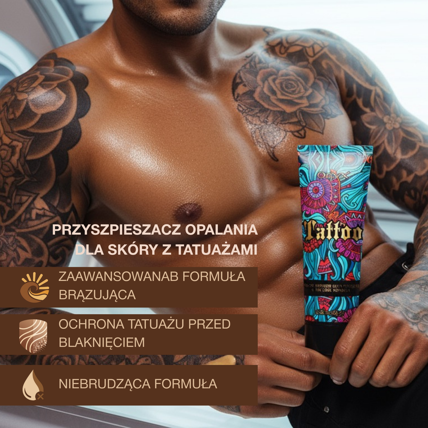 Tattoo - przyspieszacz brązujący z kompleksem chroniącym tatuaże